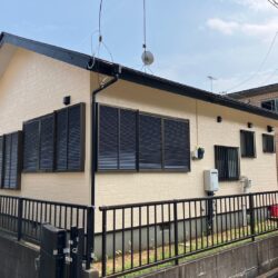 潮来市にて屋根カバー工事及び外壁塗装工事完成いたしました