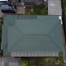 石岡市にて屋根カバー工法工事及び外壁塗装工事