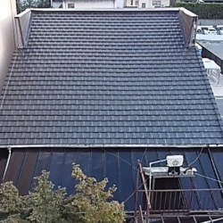 石岡市にて屋根葺き替え工事（和型～平板瓦）イーグルエクサ／耐久30～50年、屋根塗装工事