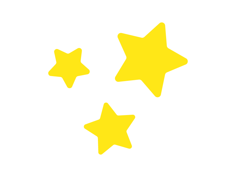 夜空の星のアイコンの透過PNGイラスト