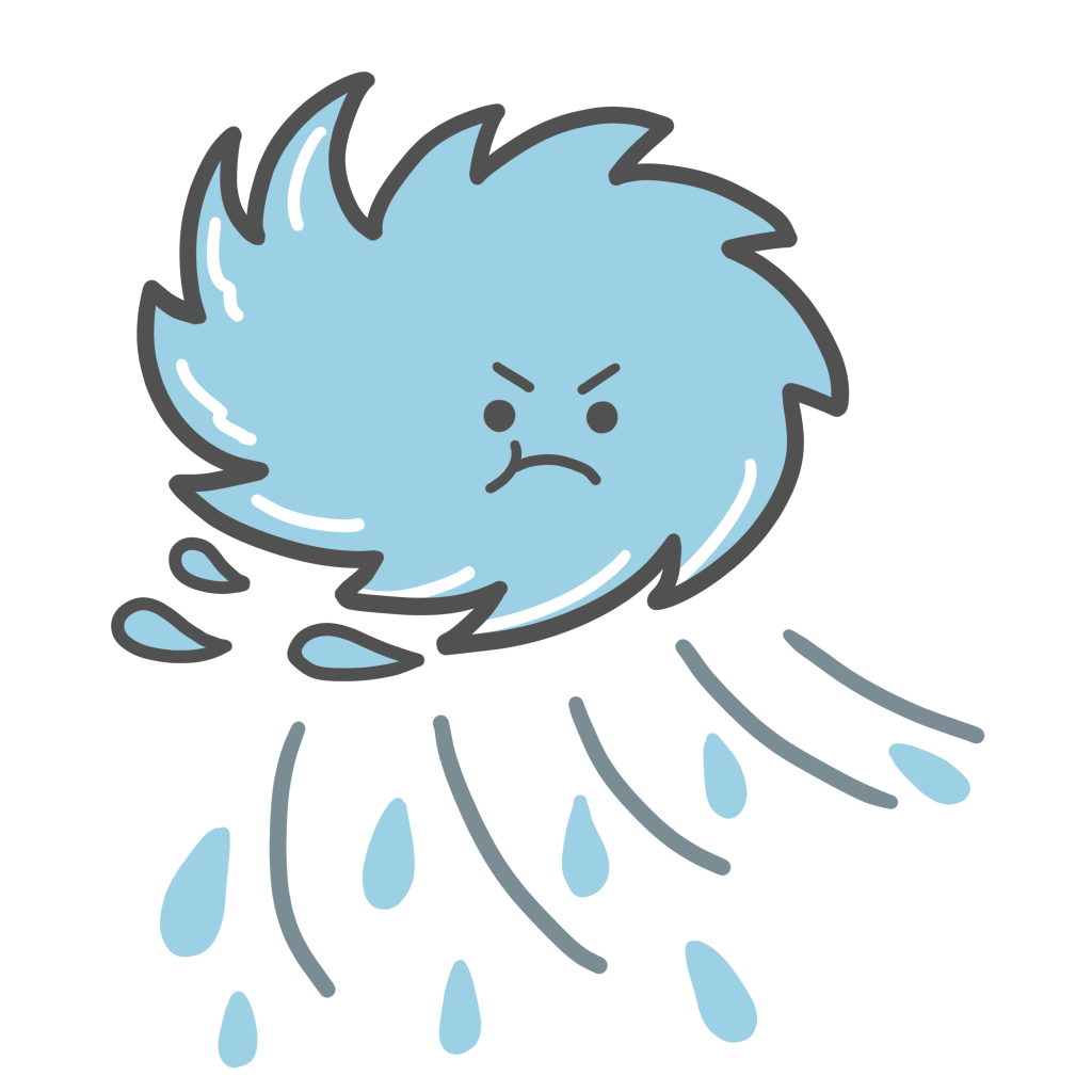 台風のフリーイラスト