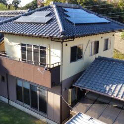 行方市にて外壁塗装工事/ベランダトップコート塗装工事/屋根漆喰工事(二階屋根部)