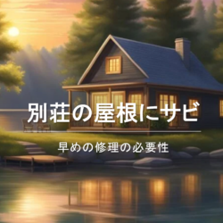 別荘の屋根サビの修理