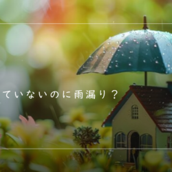 雨が降っていないのに雨漏り？