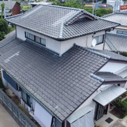 かすみがうら市にて雨漏りによる棟部改修工事／7寸丸