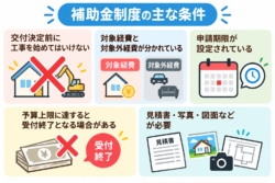 補助金制度の主な条件