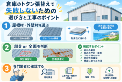トタン屋根張替えで失敗しないポイント