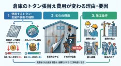 トタン張替え費用が変わる理由・要因