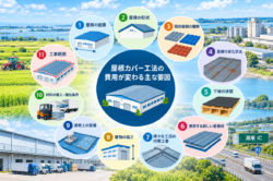 屋根カバー工法の費用が変わる主な理由